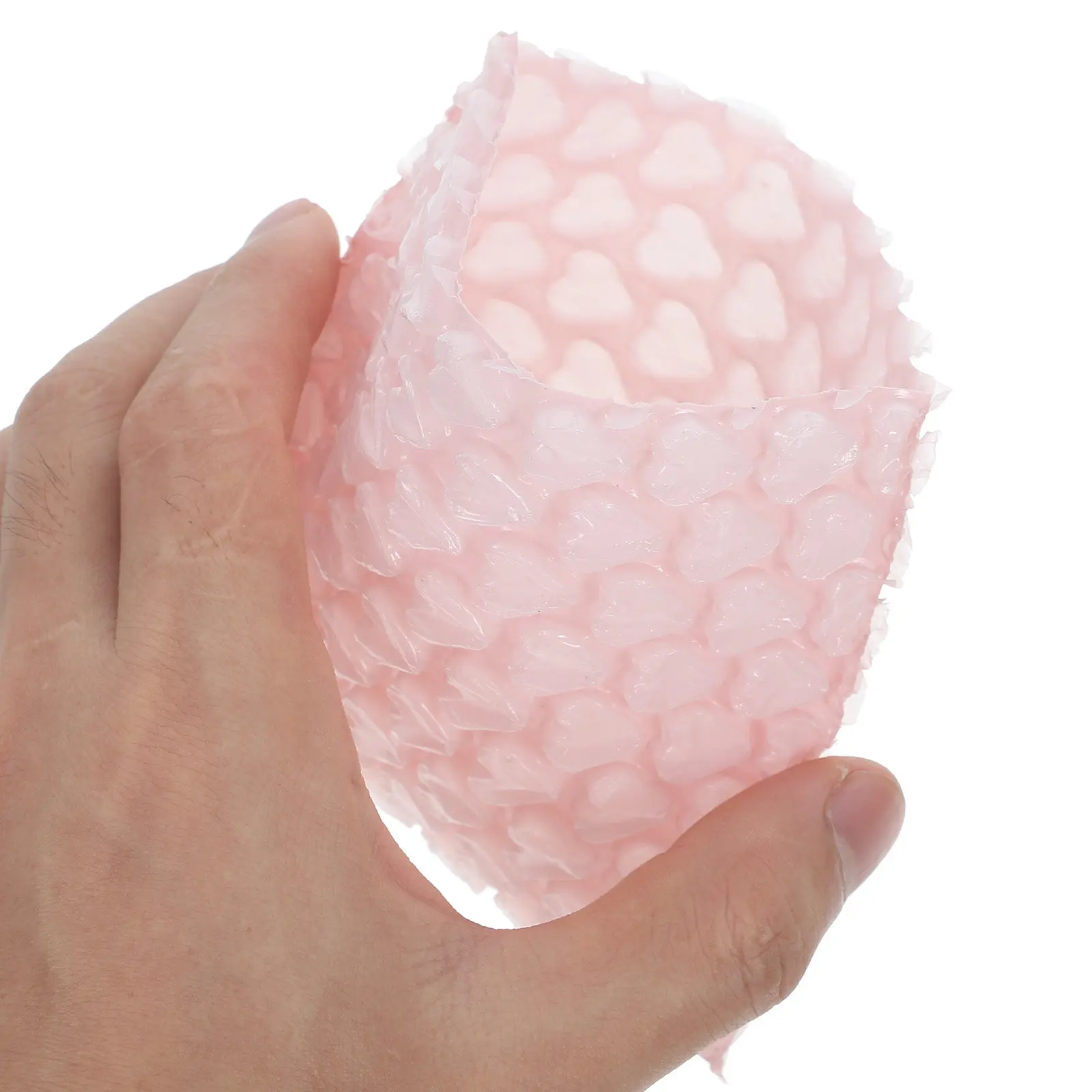 50Pcs Heart Shape Bubble Envelopes Thickened Plastic Bubble Pouches Protective Cushion Packaging for Jewelry Ornament Mailing