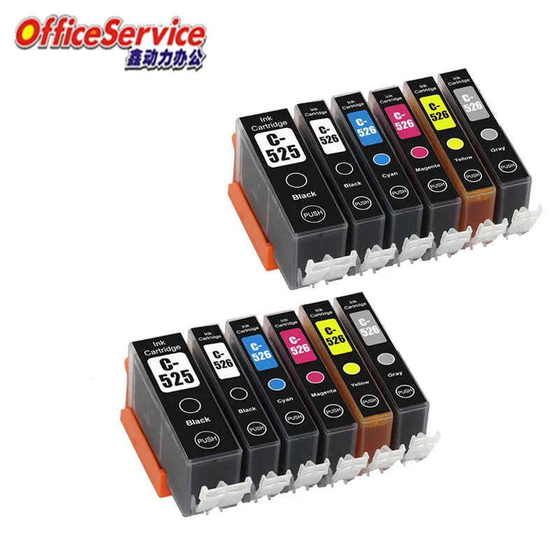 PGI-525 CLI-526 PGI525 CLI526  ink Cartridge Compatible For Canon  MG6150 MG6250 MG8150 MG8250 printer