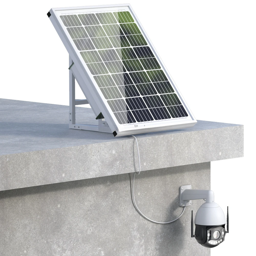 

100W 50AH Battery Solar Panel HD 5MP 40X ZOOM Security IP Camera Wireless 3G 4G SIM Card Outdoor PTZ CCTV Surveillance Cam CamHi