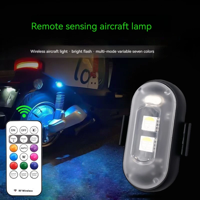 

RGB Led Aircraft Strobe lights Motorcycle Lights LED Flash Position Wireless Light Aircraft Airplane Helicopter Warning Lights