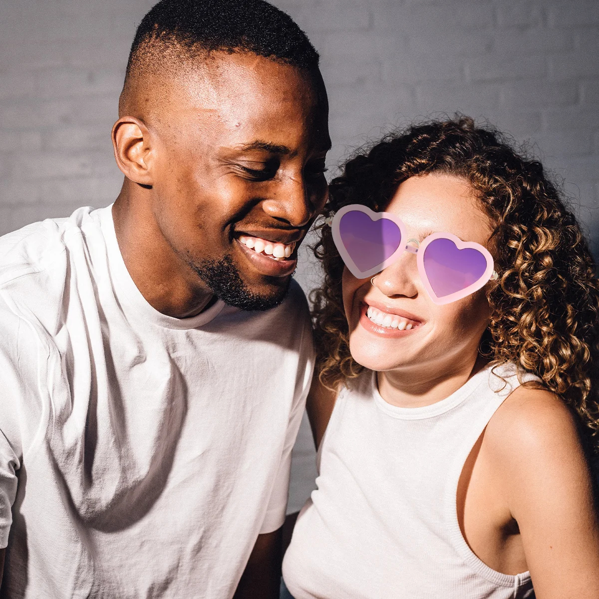 

Heart-Shaped Sunglasses Fruit Pink Lightweight Comfortable Valentine's Day Party Eyeglasses Gift for Women Heart Sunglasses