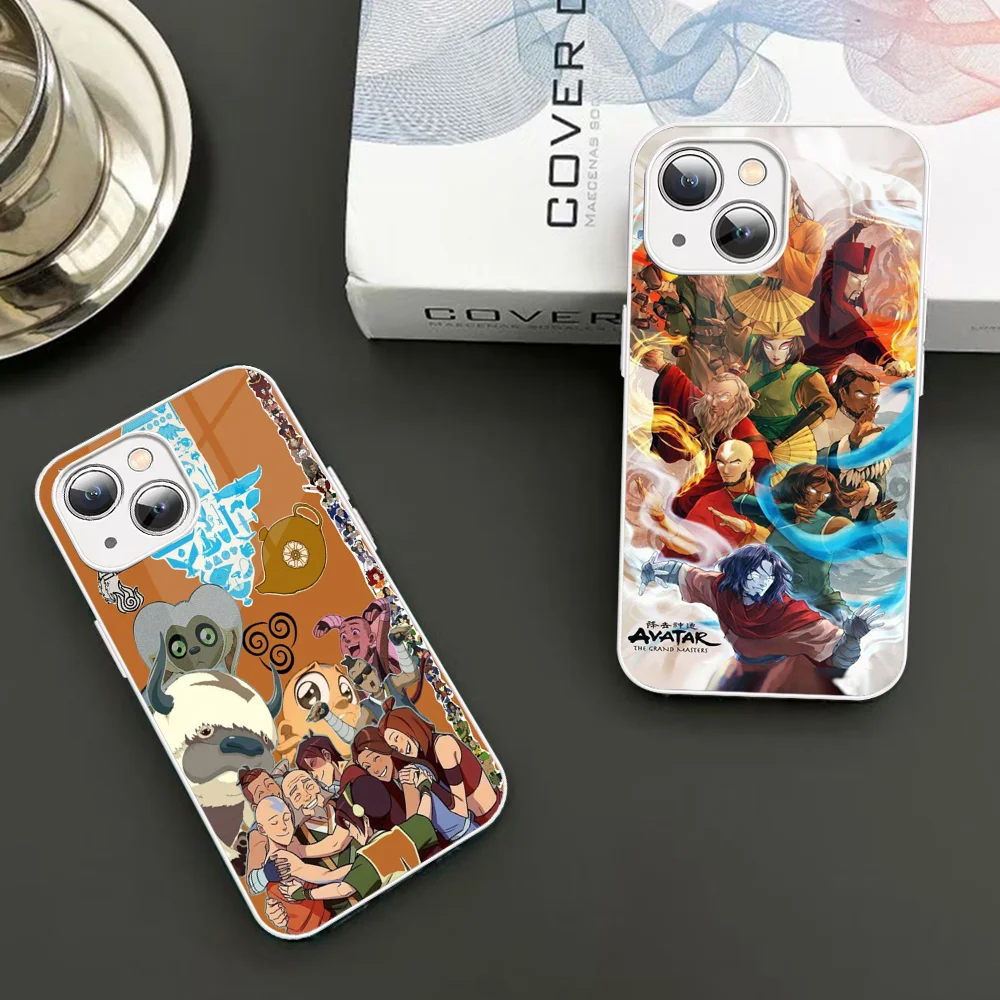 A-Avatar the Last Airbender Phone Case For iPhone 14 13 12 Mini 11 Pro XS Max X XR 14 Plus Tempered Glass Cover