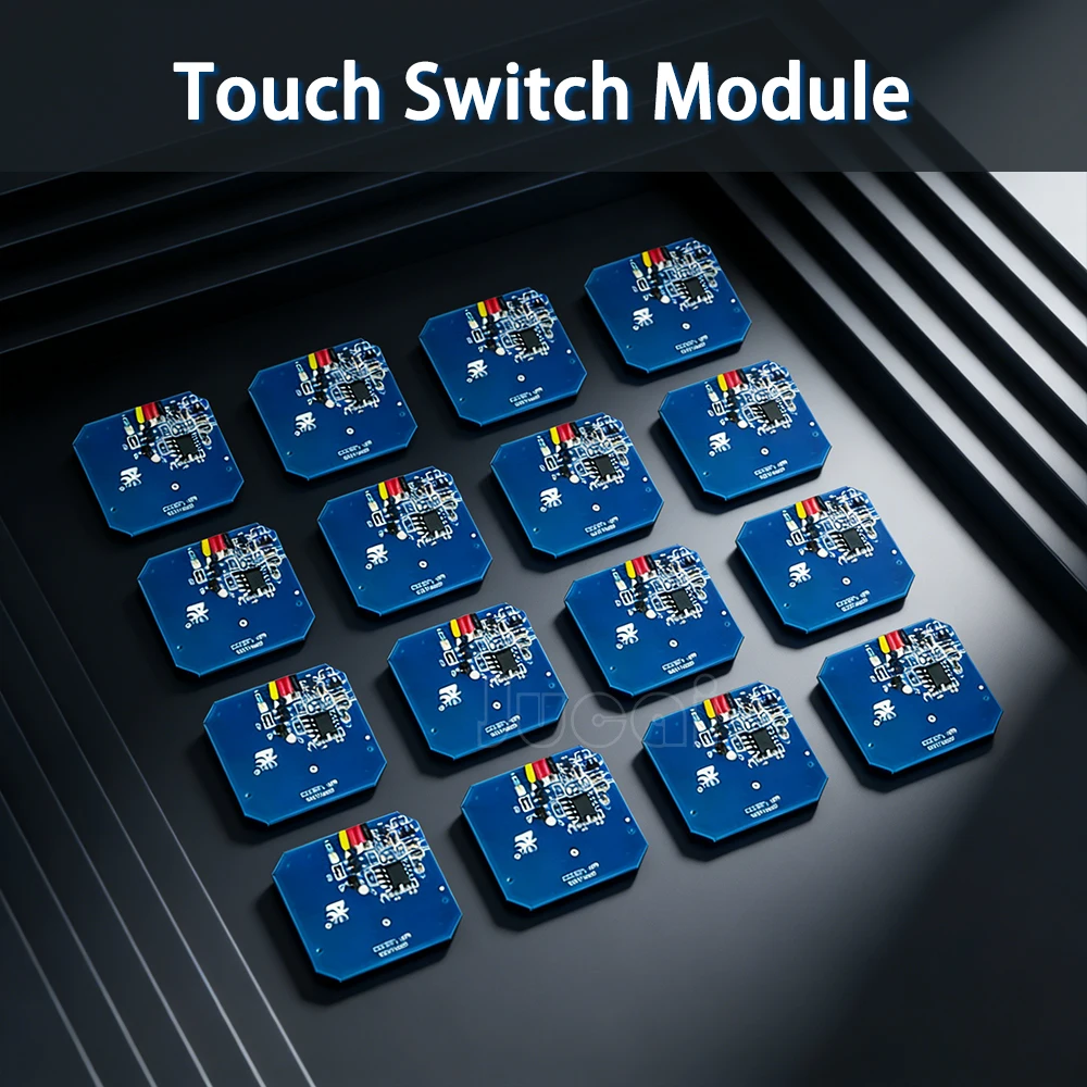 5-24V 3A Touch & Hand-Sweep Light Switch, 4 Modes, 5cm Thickness Wood Glass Acrylic, Cabinet Closet Desk LED Dimmer