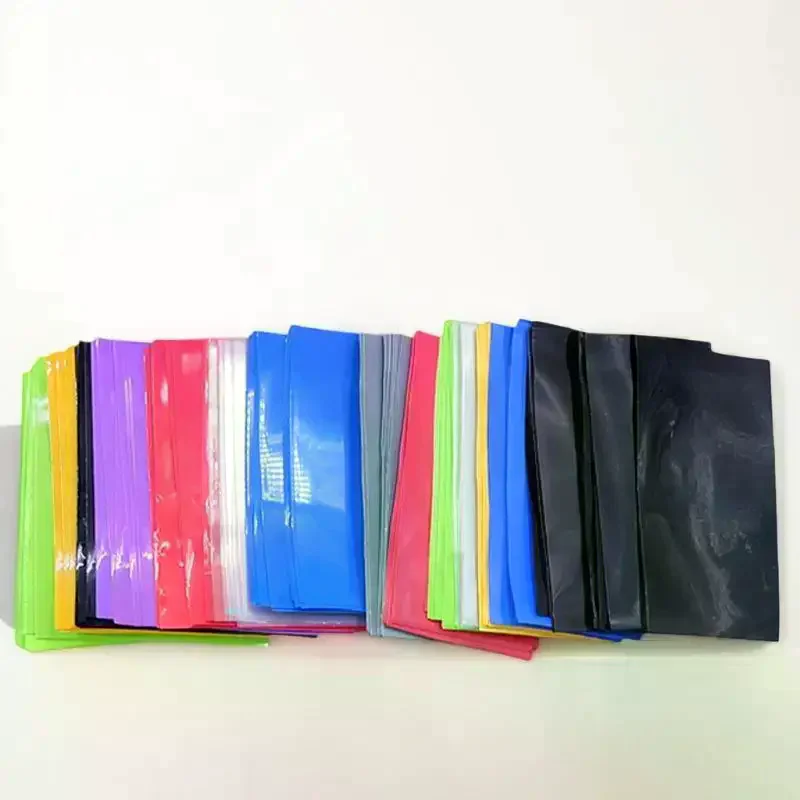 100 Count Self-Adhering PVC Heat Shrink Tube Wraps for 18650 Rechargeable Li-Battery