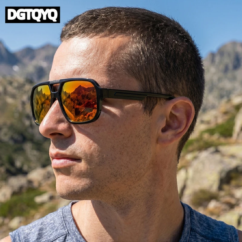 2pcs/sets Large Pilot Sunglasses Men Women 2026 Retro Square Double Bridge Vintage Sun Glasses UV400 Driving Outdoor Eyewear