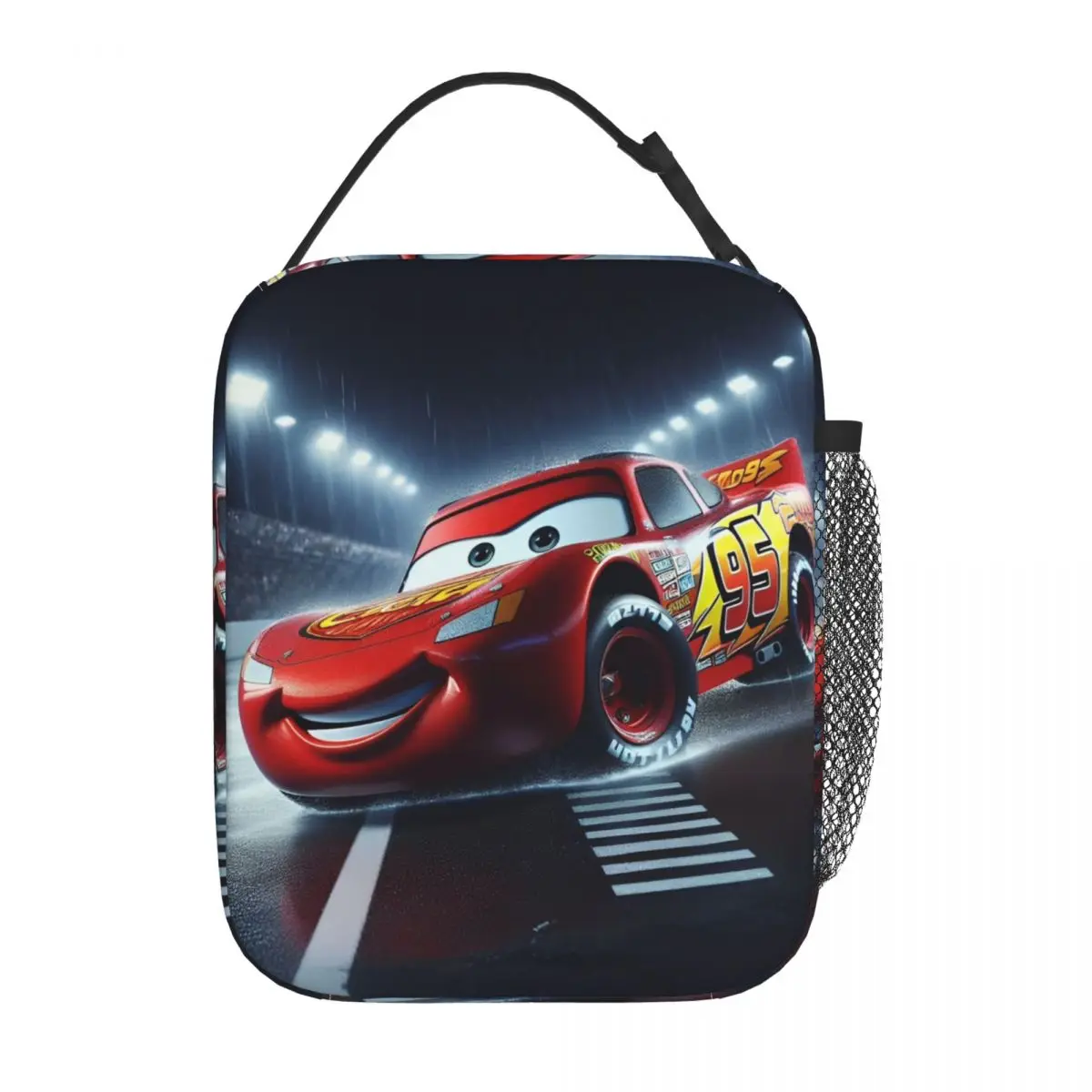 

Sally I'm Lightning Cars Mcqueen Movie Merch Insulated Lunch Bag For Travel Food Container Leakproof Thermal Cooler Bento Box