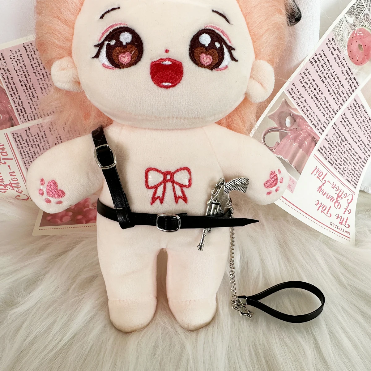 20cm Cotton doll Clothes Belt 8inch Cotton Doll Choker Hand Chains Daily DIY Accessories