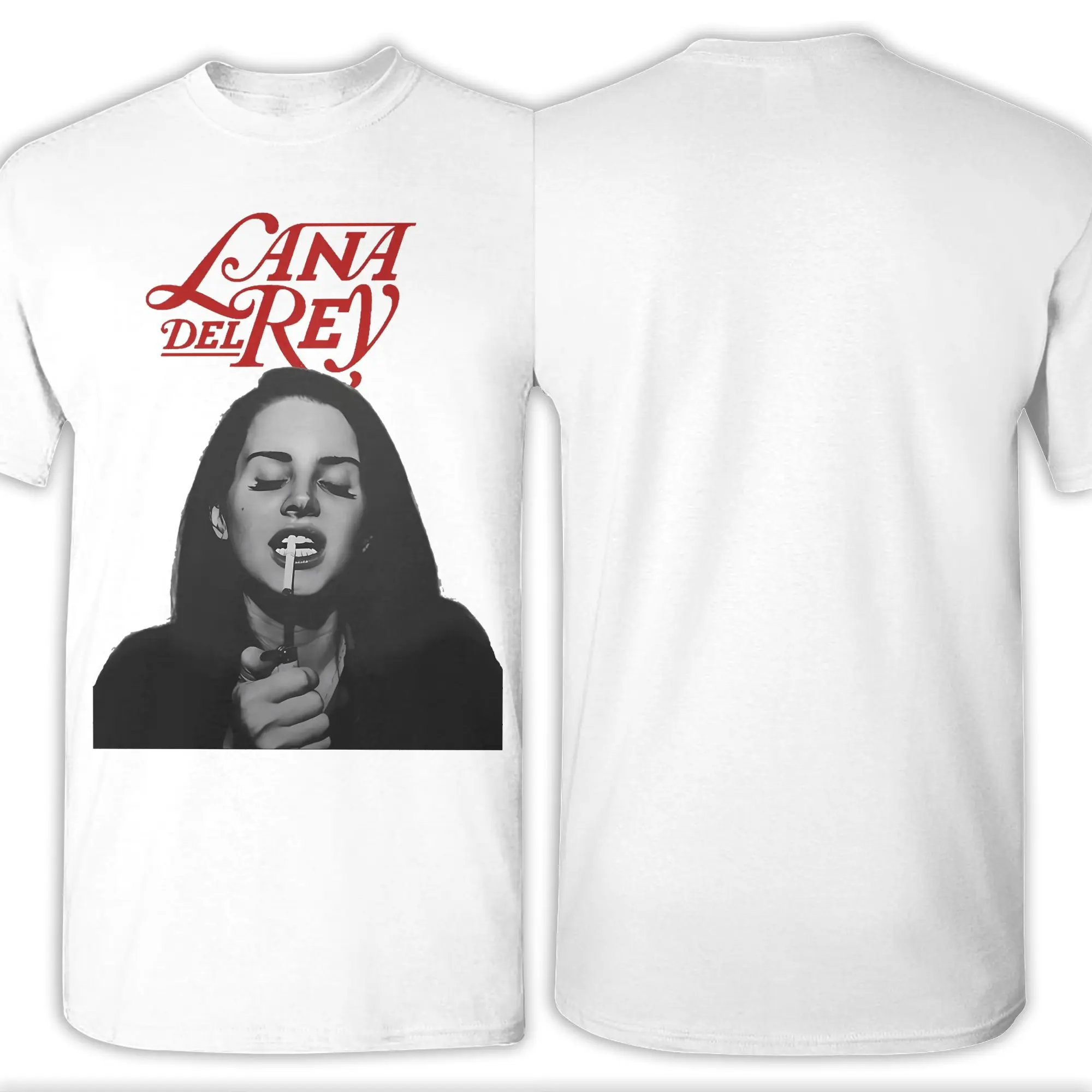 لانا ديل ري جولة تي شيرت الرجال ولد للموت الترفيه القطن تيز Crewneck قصيرة الأكمام تي شيرت الجرافيك المطبوعة القمم