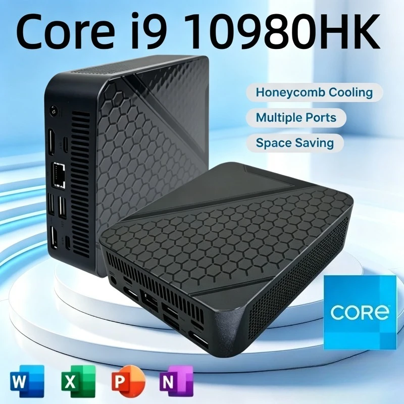 High-Performance Mini PC  Portable Intel i9 10980HK 16GB RAM USB 3.0 Wi-Fi6 DDR4 high-frequency memory