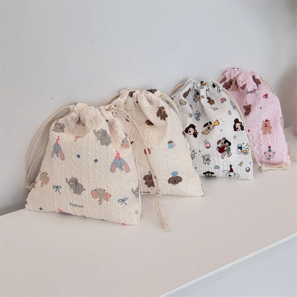 

Cute 3pcs/set Gift Bag DIY Large Capacity Drawstring Pocket Candy Packaging Bag