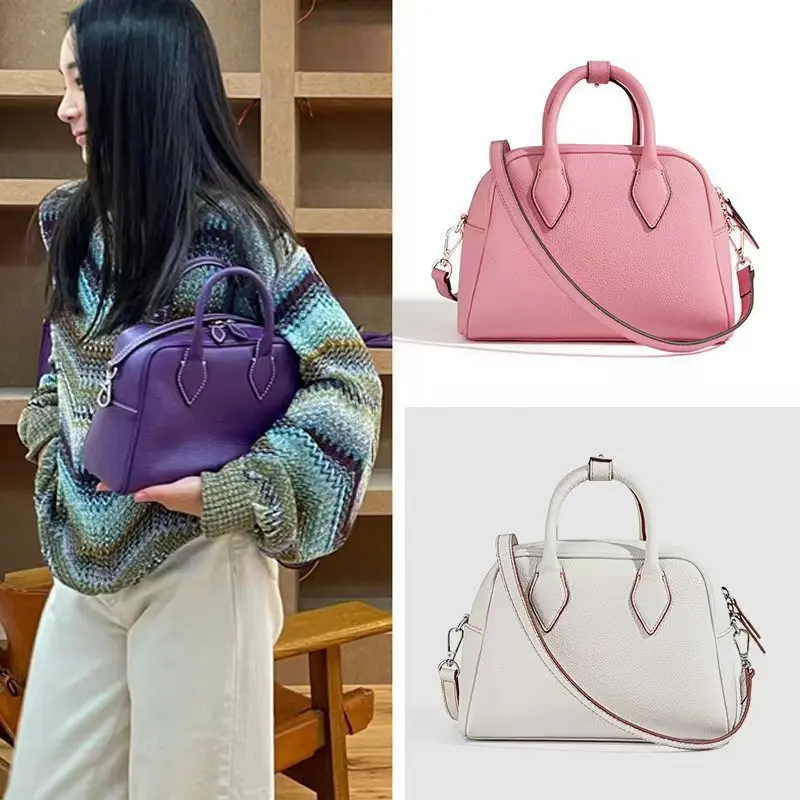 handmade-boston-women's-bag-top-layer-cowhide-single-oulder-crossbody-wave-pattern-leather-handbag-soft-zipper-closure-dail