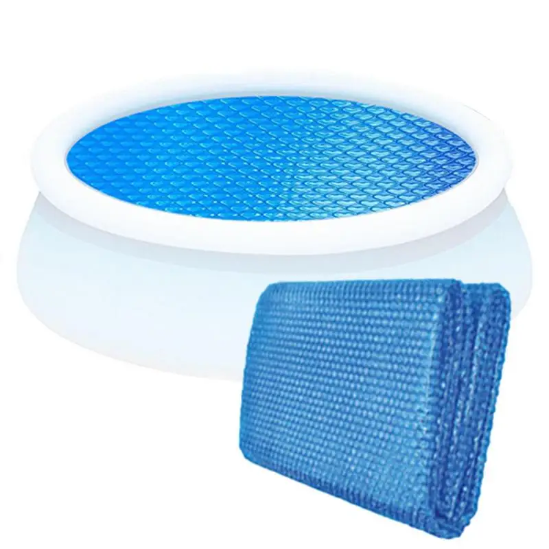 Solar Aboveground Pool Cover PE rectangle Swimming Pool Heat Insulation Blanket Cover Heart-Shaped Air Bubbles Thermal Blanket