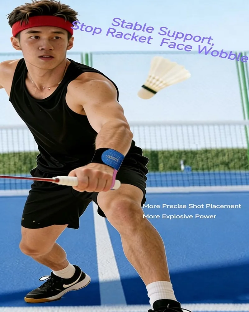 Verstellbare Badminton-Handgelenkstütze für Verschiedene Handgrößen mit Starker Unterstützung Badminton-Schläger Haltungskorrektur Griffhalter – Detail 2