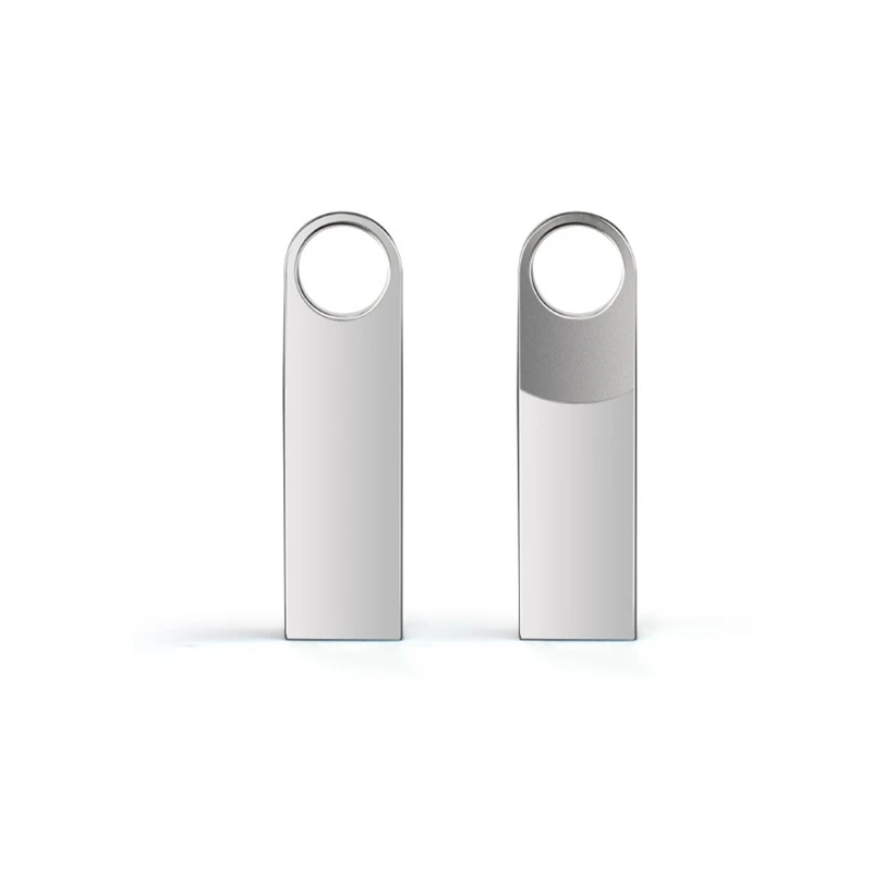 จัดส่งฟรี20ชิ้น/ล็อตฟรีที่กำหนดเองชื่อโลโก้ Silver Mini โลหะ USB2.0/3.0แฟลชไดรฟ์4GB 8GB 64GB หน่วยความจำ128GB
