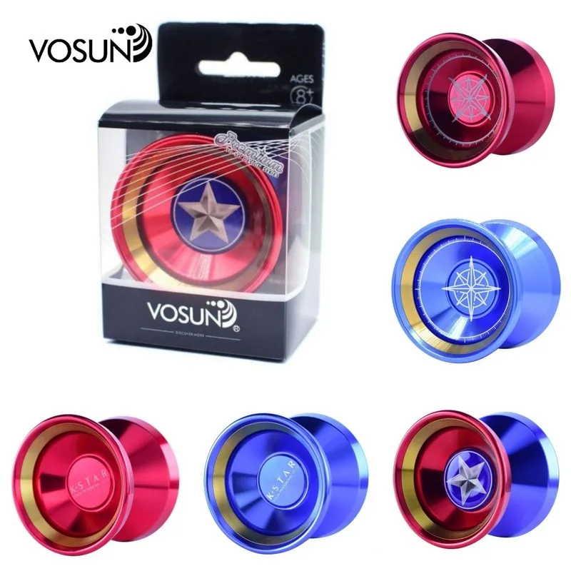 vosun-kstar-bimetal-unresponsive-yo-yo-professional-aluminum-alloy-competition-yoyo-for-kids-adults-skill-toy-with-string