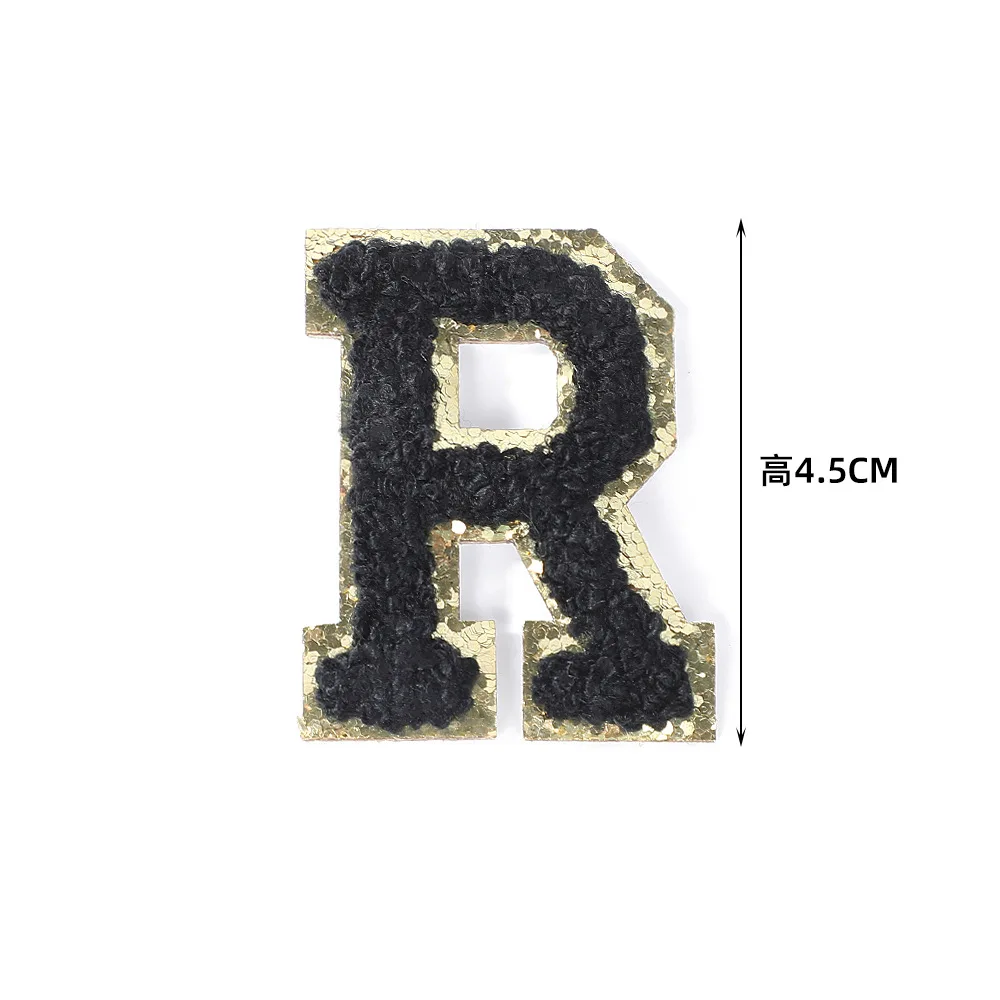 4.5cm Embroidered Self Adhesive Letter Patch A-Z- 26pcs Color Cloth Patch Personalized DIY Design Luggage Accessories Clothing