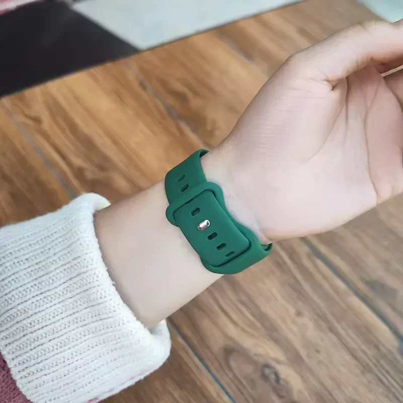 سيليكون حزام الساعات ل أبل 10 46 مللي متر 42 مللي متر 9 8 7 45 مللي متر 41 مللي متر الترا 2 49 مللي متر سوار رياضي معصمه iWatch 6 5 4 SE 44 مللي متر 40 مللي متر