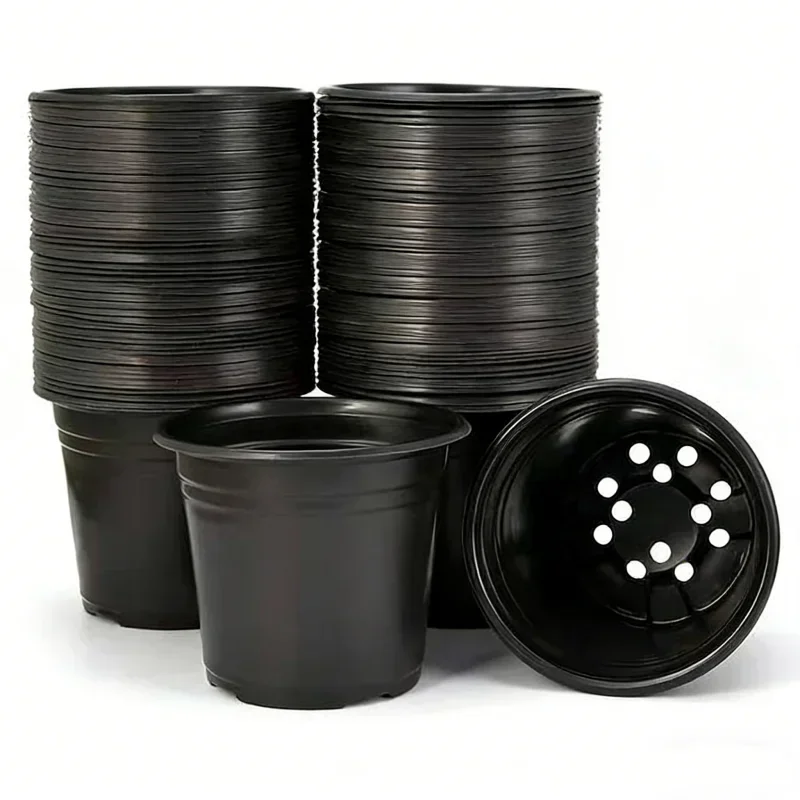 50Pcs 2026 New Model Soft Plastic Succulent Nursery Pots Root Control Seedling Pots Plant Container Garden Seedling Cultivation