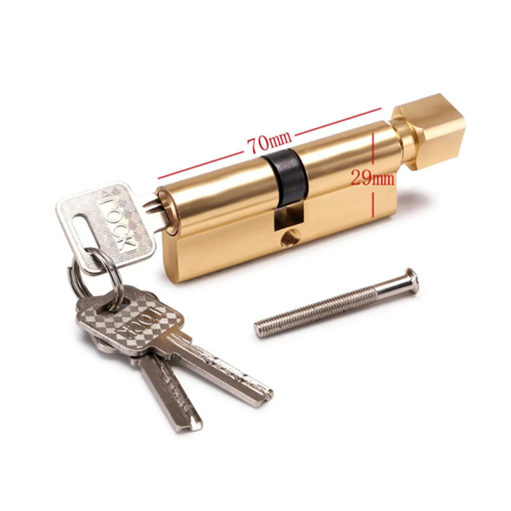 70mm Door Lock Cylinder 3 Keys Anti-Theft Entrance Gate Lock Home Security Interior Bedroom Household Improvement Hardware image 5