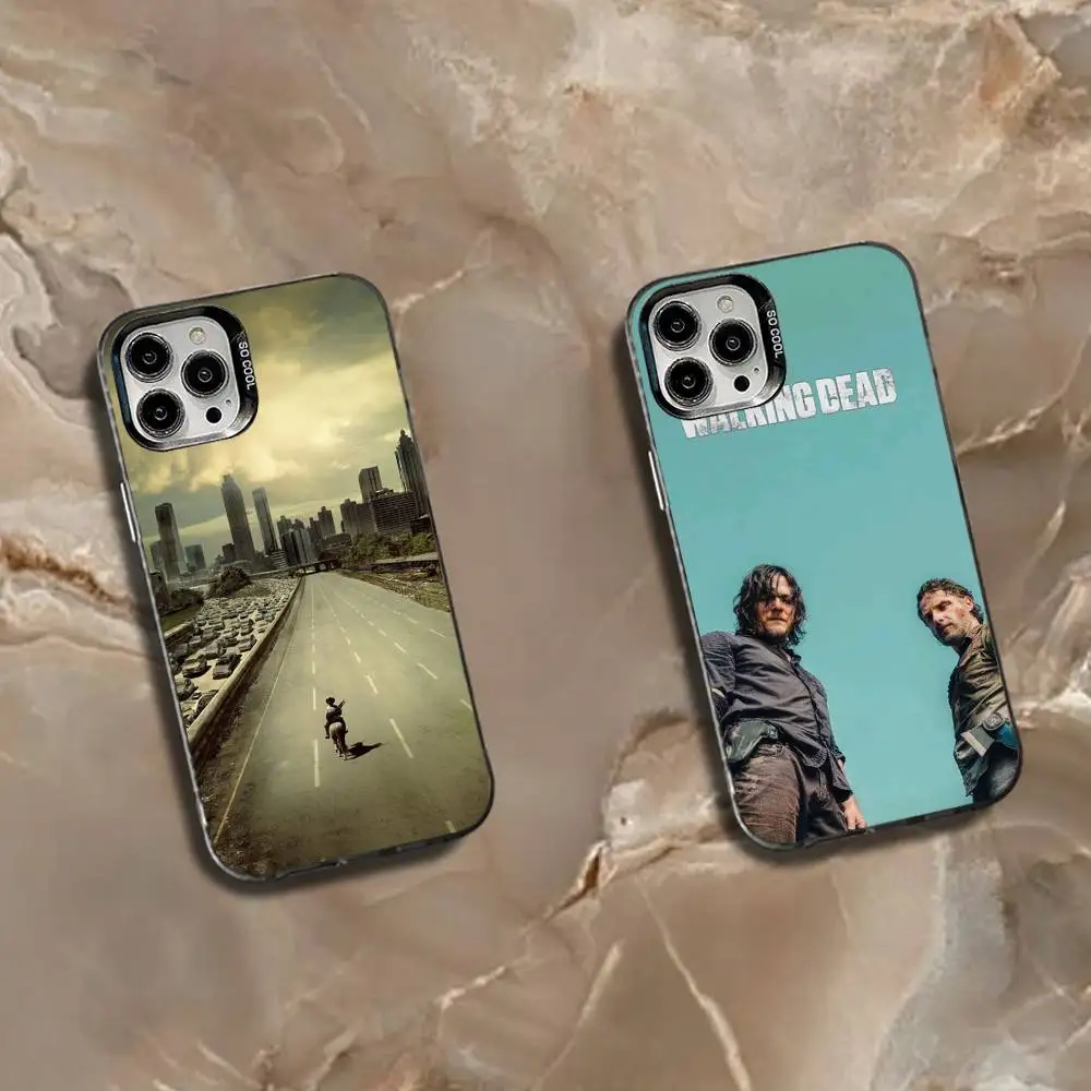 

TWD T-The Walking Dead Phone Case For iPhone 16,15,14,13,12,11,Mini,Pro,SE,MAX White Matte Shockproof Cover