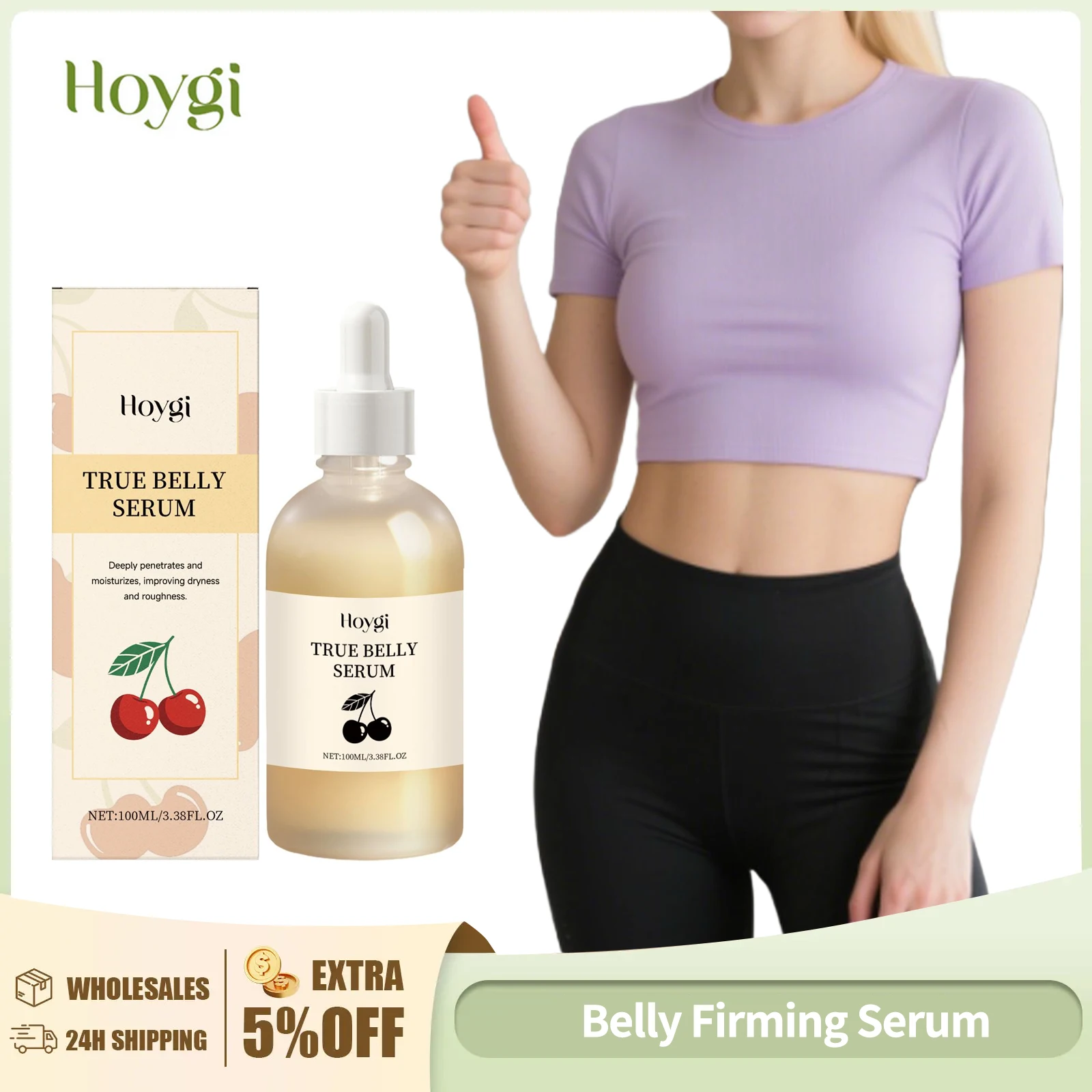 

Belly Firming Serum Anti Cellulite Body Slimming Massage Essence Fat Burning Improve Sagging Skin Tightening Body Care 100ml