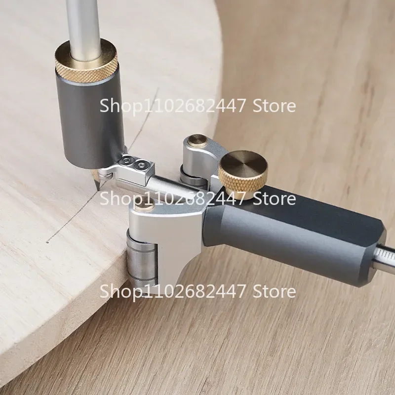 Woodworking Scriber 2-In-1 Linear Arc Scriber 0-120Mm Hand-Held Arc Parallel Lines