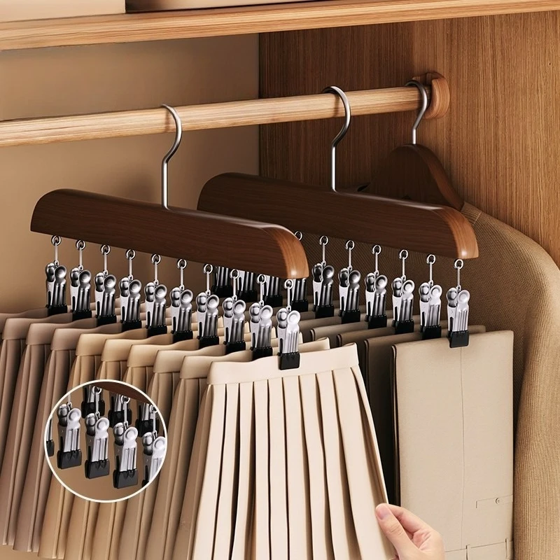 Multifunctional  20pcs Storage Holders with 10 Clips No Cracking No Deformation Wardrobe Organizer for Hat Underwear Socks