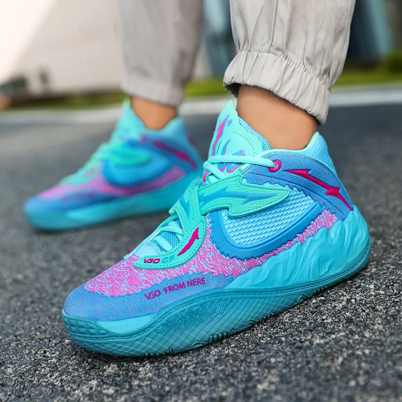 Flexible lightweight basketball shoes slip wear resistant minimalist all match soft insole unisex daily sports training sneakers