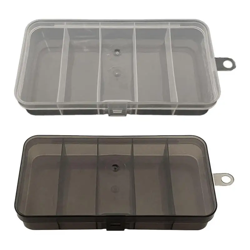 Fishing Bait Tackle Box Lure 5 Grid Luya Storage Box for Fishing Seale Box for Beads Lures and Hooks Fishing Accessories