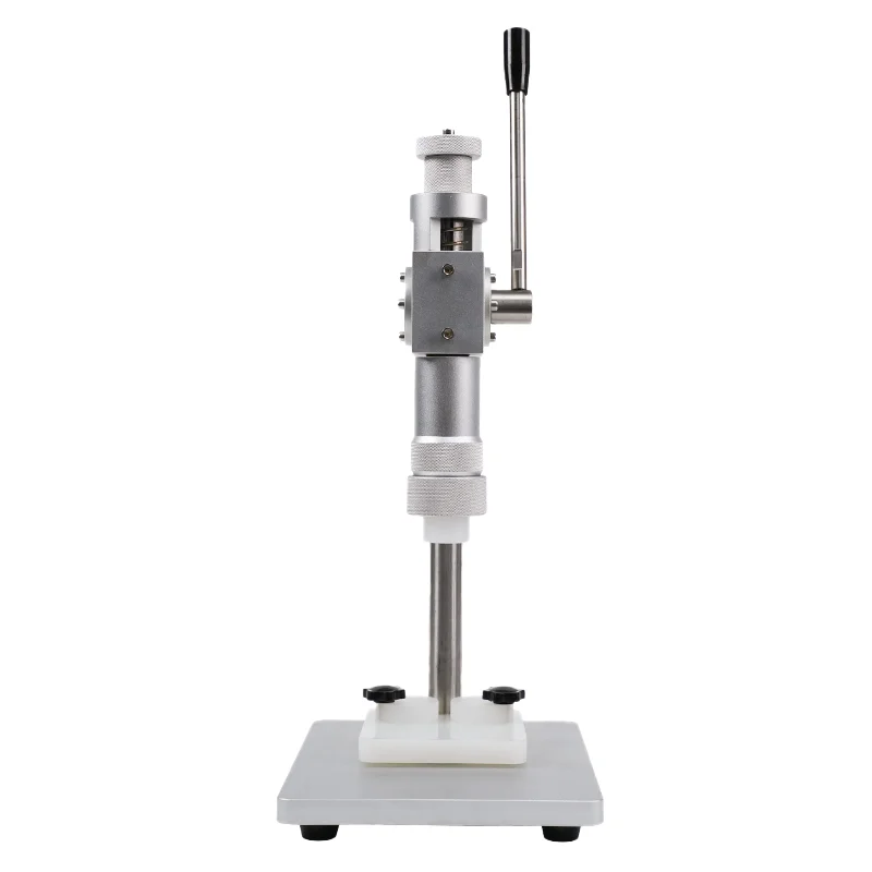 

Manual Hand Pressure Semi-Automatic Crimping Locking Capping Machine for Perfume Oral Liquid Plastic Aluminum Pump Small Desktop