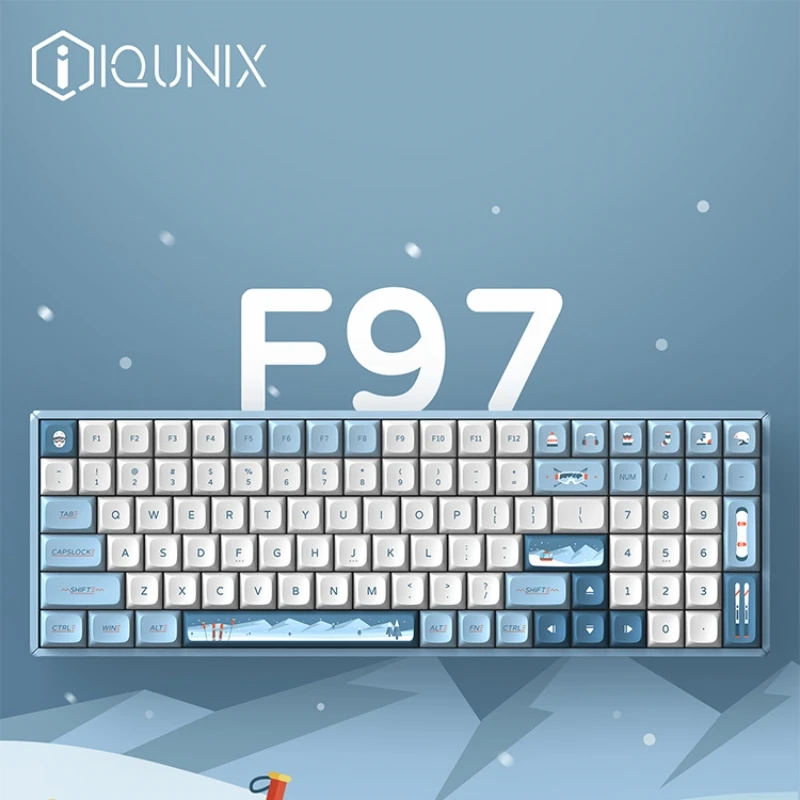 

IQUNIX F97/OG80 Skiing Wireless Three Mode Mechanical Keyboard Office E-sports Theme Customized Hot Swap RGB/Lightless