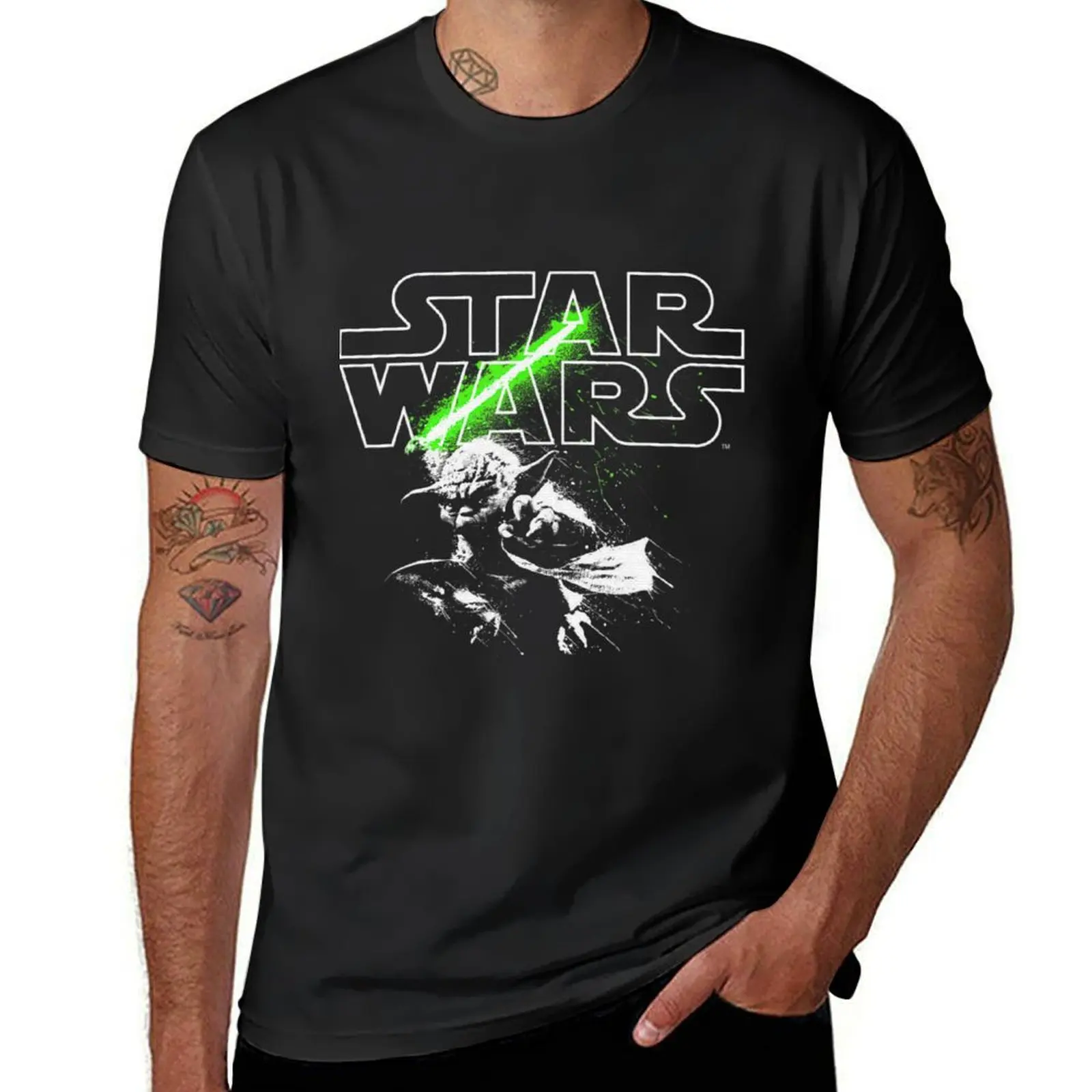 Y?d? Lightsaber Logo T-Shirt quick drying Blouse cute tops animal prinfor boys mens white t shirts