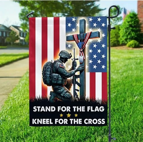Stand For The  HOUSE FLAG GARDEN FLAG HALLOWEEN GIFT CHRISTMAS GIFT BEST PRICE UUI GGX
