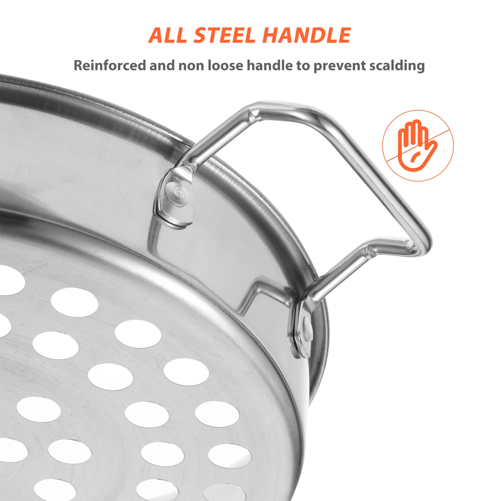 

Stainless Steel Hot Pot Colander Spoon Food Serving Cooling Ladle Filtering Strainer For Stews Dumplings Frying Large Mesh