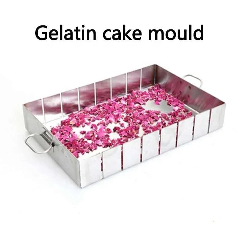 Ejiao cake mold stainless steel cooling plate slitting machine snowflake cake split box (excluding knives, food)