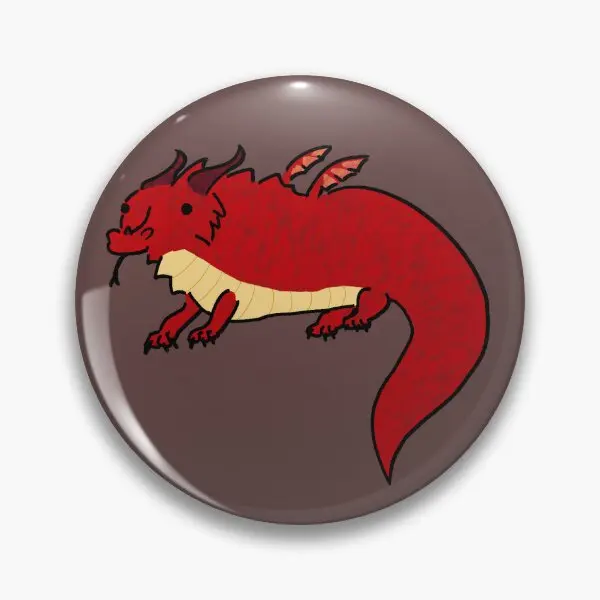 Fat Red Dragon Thunder Chad  Soft Button Pin Metal Jewelry Lapel Pin Cute Gift Funny Brooch Clothes Women Badge Decor Creative