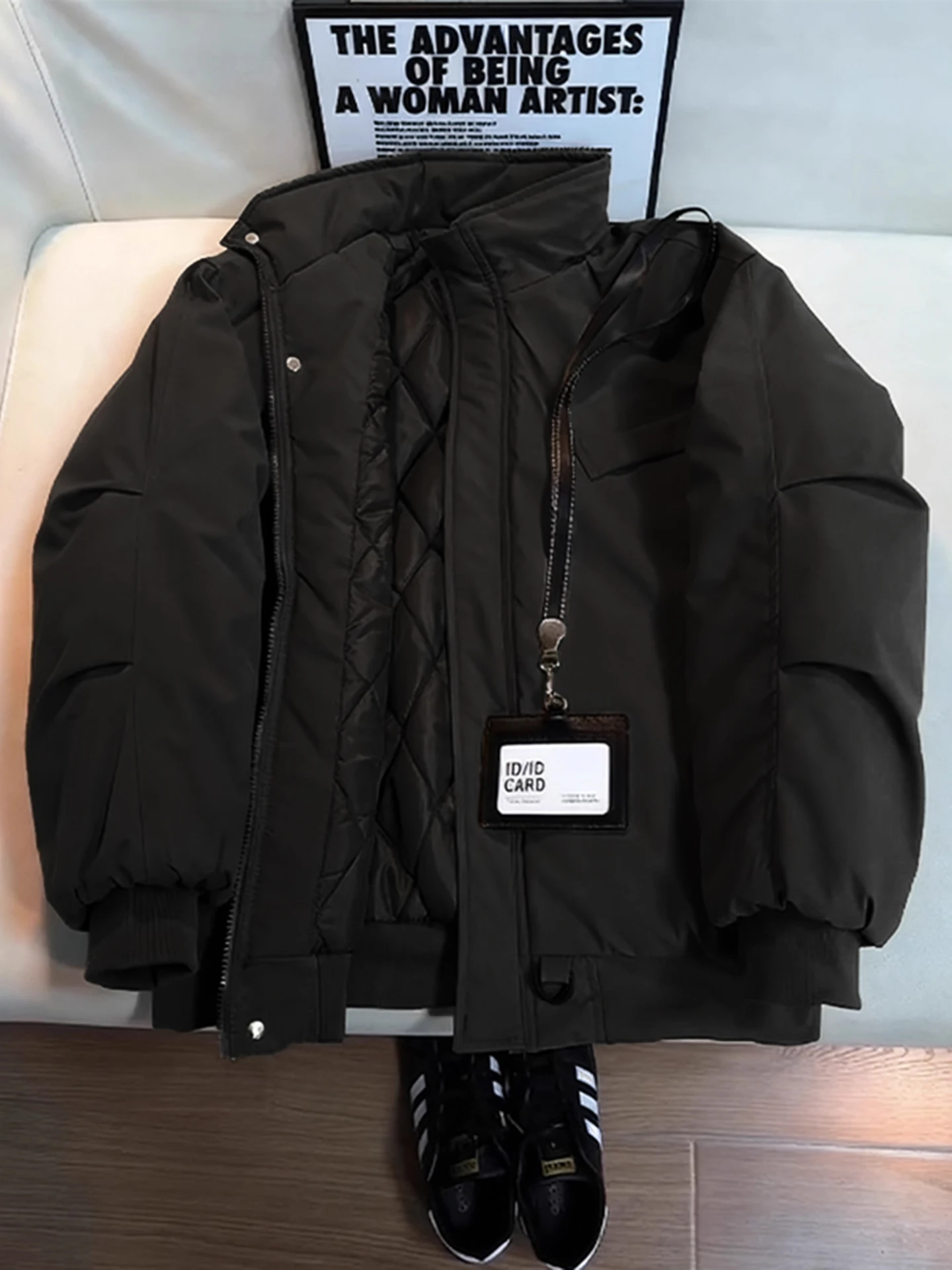 

Куртка Bla Flight Jaet из хлопка для мужчин, с воротником-стойкой, водонепроницаемая, зимняя, в американском стиле, молодежная мода