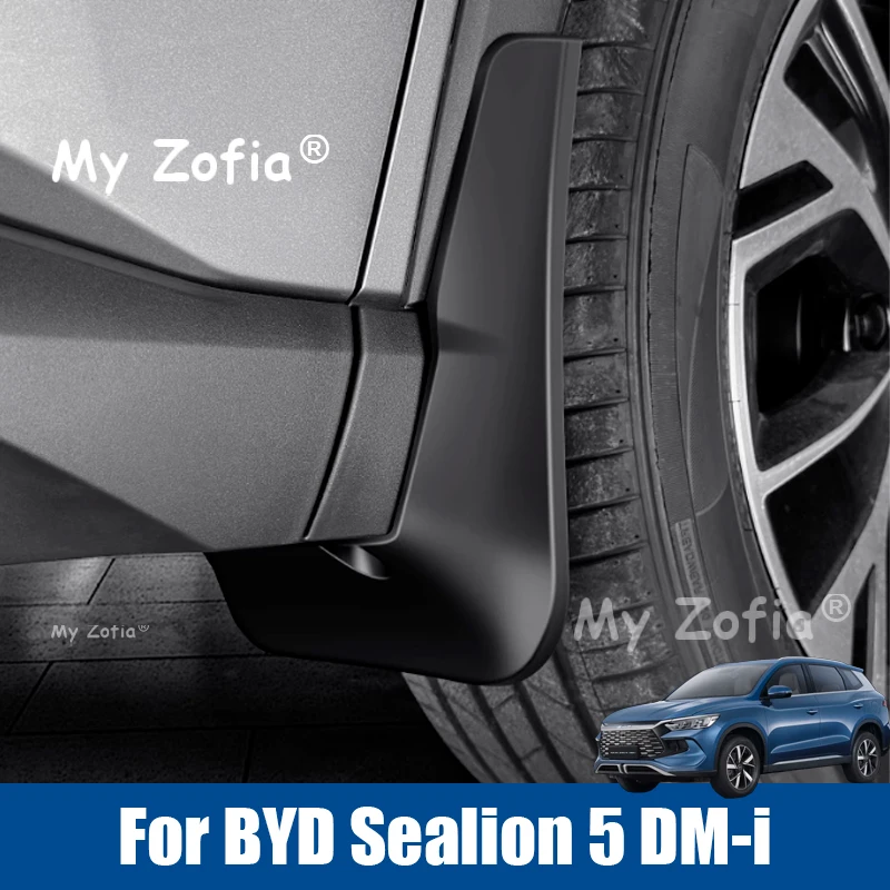 

Car Styling For BYD Sealion 5 DM-i 2025 2026 Car ABS Mud Flaps Splash Guard Mudguards MudFlaps Front Rear Fender Accessories