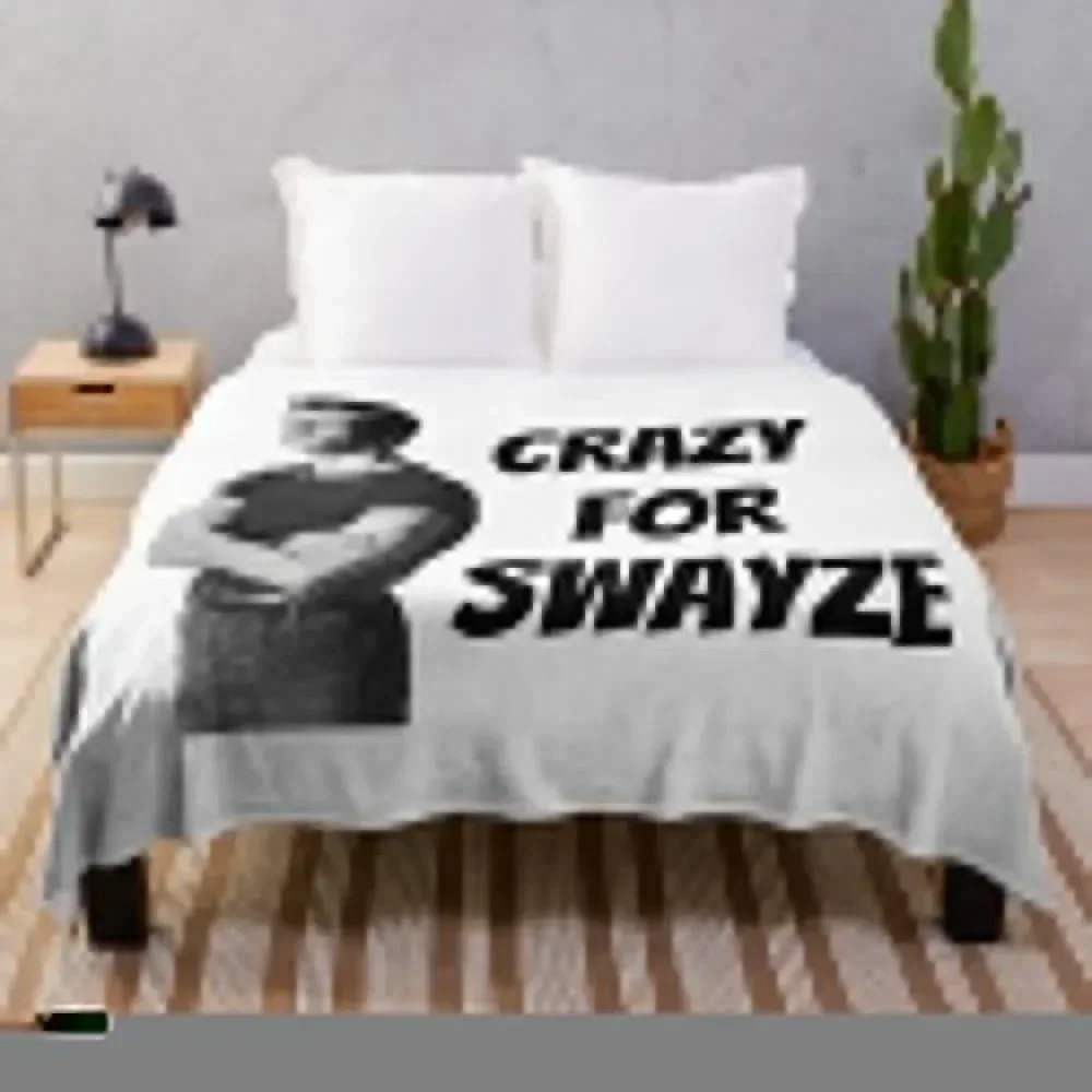 

Crazy for Swayze Throw Blanket Blankets Sofas Of Decoration blankets ands anime Bed Fashionable Blankets