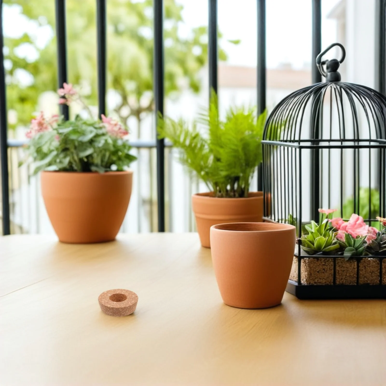 

12Pcs Glass Hydroponic Cork Lids Center Hole Cork Stoppers for Plant Propagation Terrarium Vase Bottle Lids Mason Jars 6.5cm