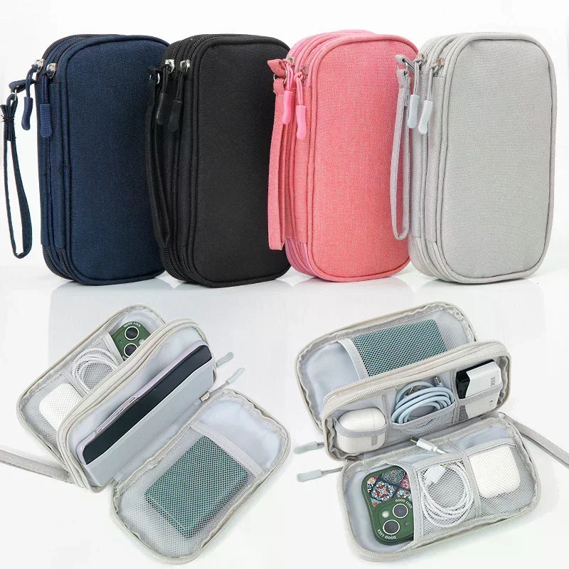 

USB Cable Storage Bag Travel Portable Multi-Functional Storage Bag For Charger And Mobile Phone