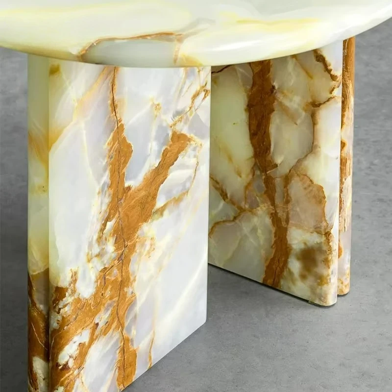 Hochwertiger, luxuriöser runder Couchtisch für Wohnzimmermöbel