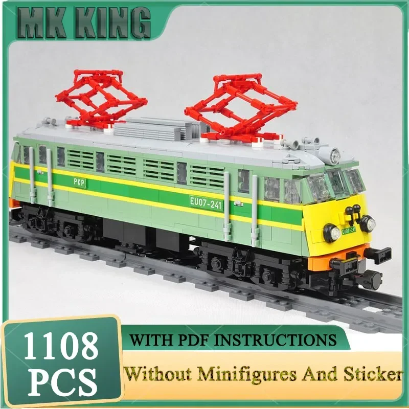 

Car PKP EU07 Locomotive Model Moc Building Blocks Railway Train Model Technology Bricks Assembly Popular Trains in Poland Toy