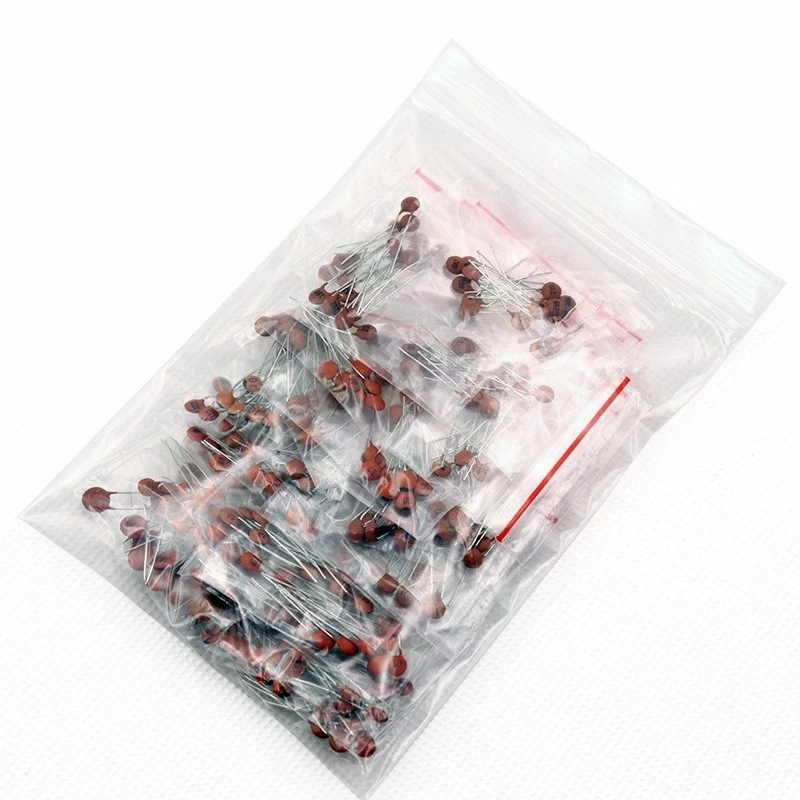 300pcs Ceramic Disc Capacitor Kit 30 Values x10pcs 2pF-0.1uF Assortment