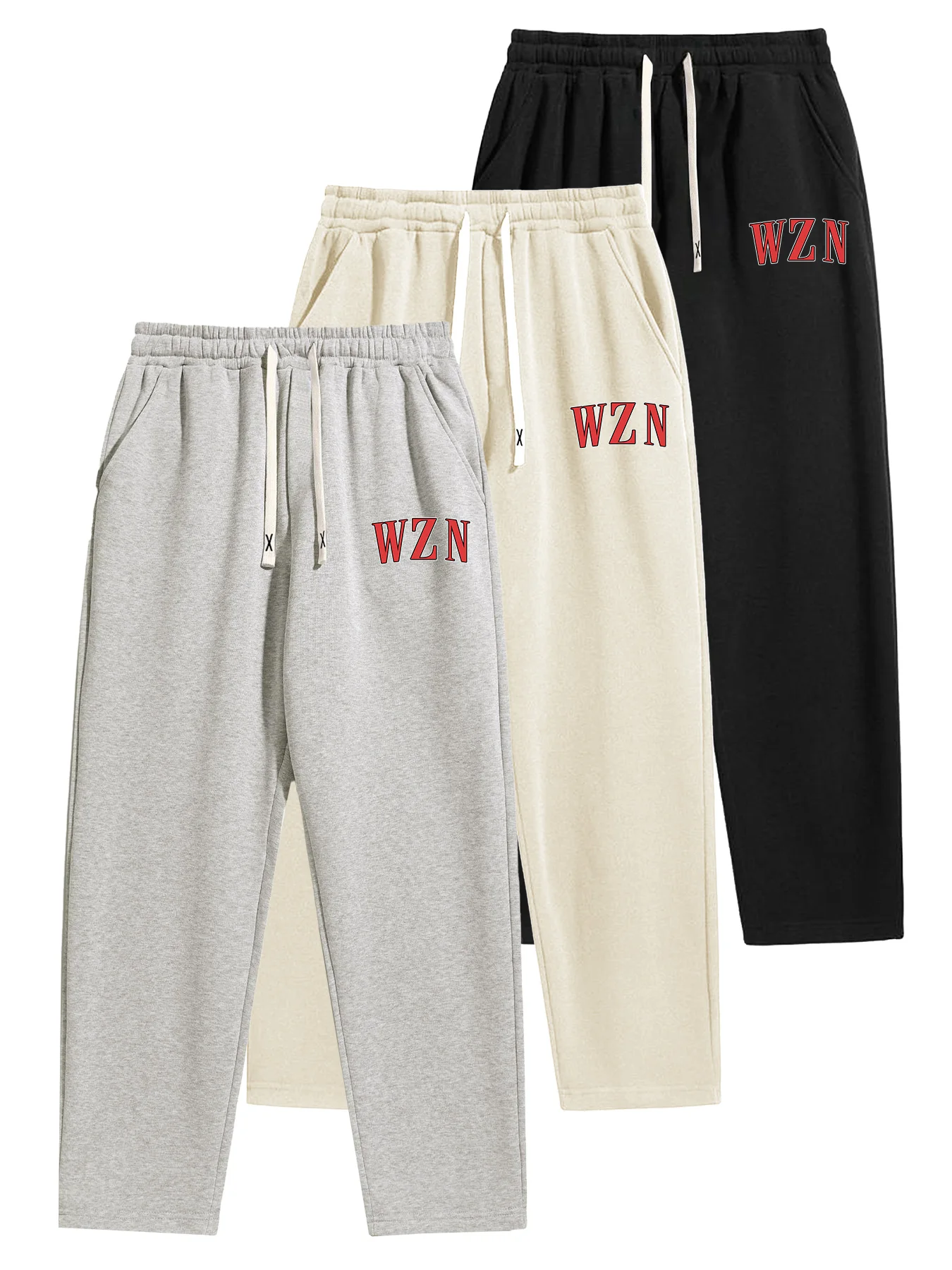 Men's Casual Straight Leg Sports Pants Set