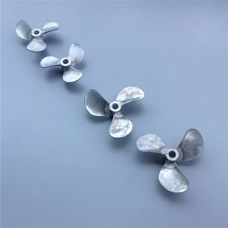 Remote control boat, three-blade propeller 4mm shaft 28 36 40 44 48mm metal propeller