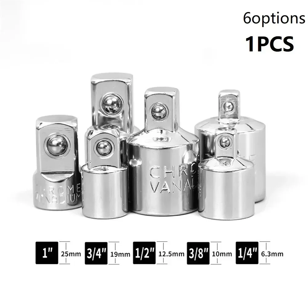 6pcs Ratchet Wrench Socket Converter Sleeve Head Adapter 1/2 \