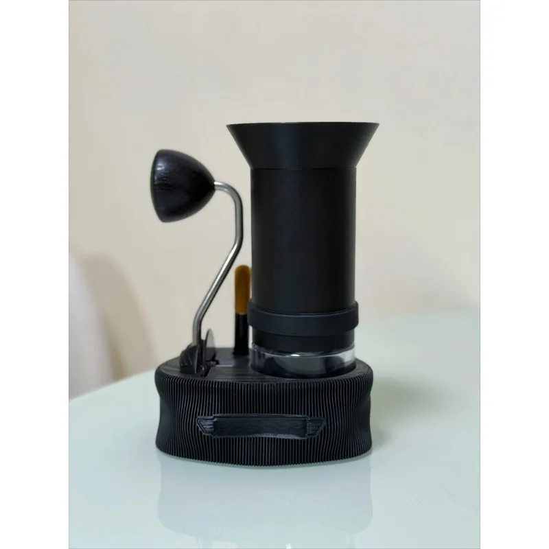 Multi-purpose 3 In 1 Dustproof Anti-Tip Stabilizing Storage Holder For Manual Coffee Grinder