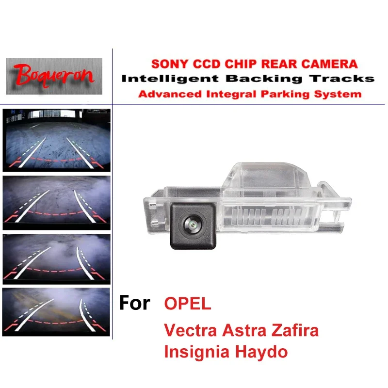 

for OPEL Vectra Astra Zafira Insignia Haydo CCD Car Backup Parking Camera Intelligent Tracks Dynamic Guidance Rear View Camera