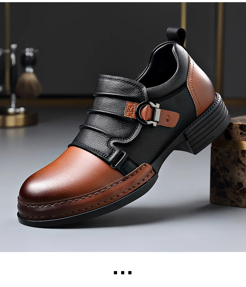 Spring Autumn New Retro Ankle Boots for Men Zipper Designer Genuine Leather Boots Male Fashion High Quality Platform Shoes Man